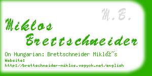 miklos brettschneider business card